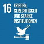 SDG 16 = Frieden, Gerechtigkeit und starke Institutionen